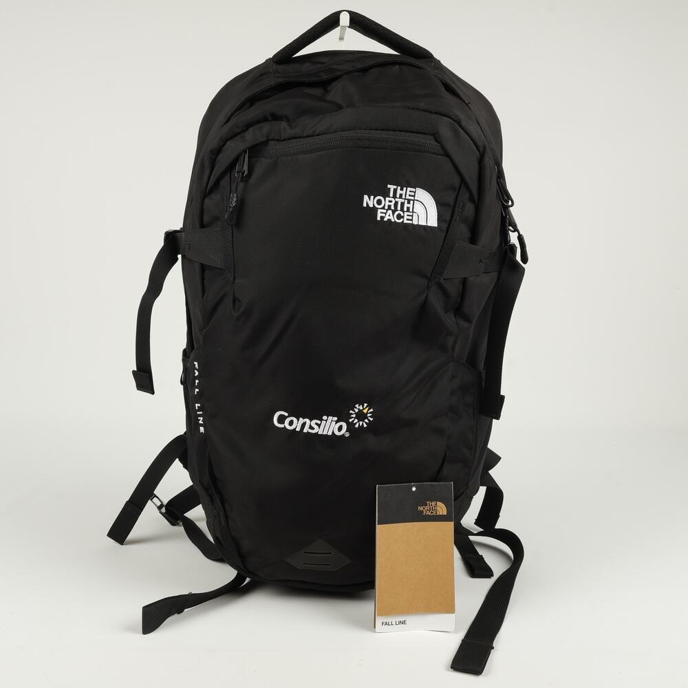 North Face Fall Line Daypack Bag FlexVent Fleece Laptop Tablet Sleeve *Read